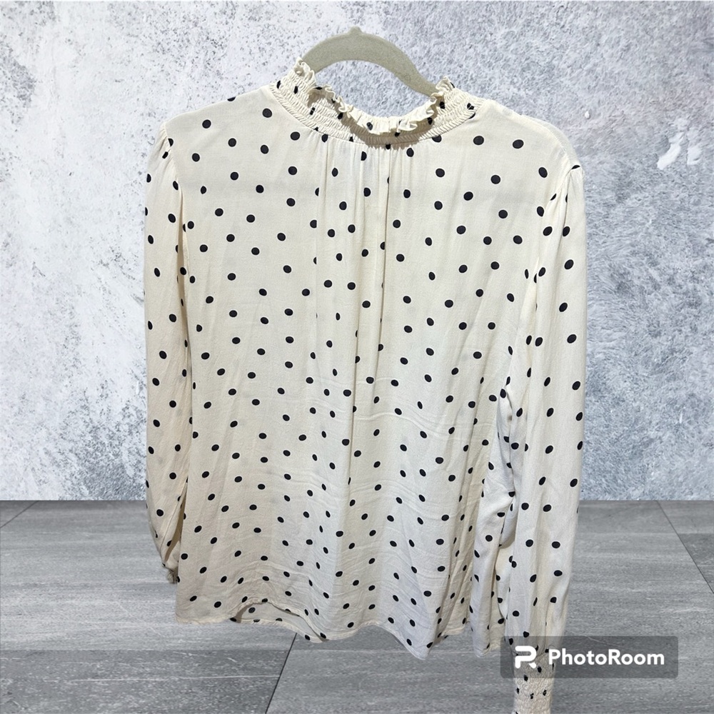 Sanctuary Black and White Polka Dot Blouse